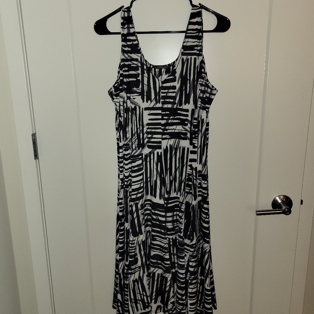 Black and White Print Dress